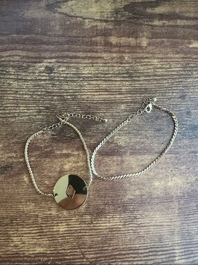 Uncommon James Gold Disc Bracelet with Geometric Cutout